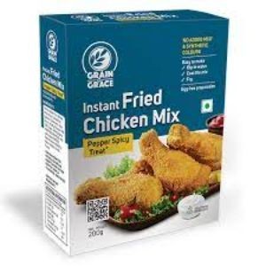Grain n grace inst fried chicken mix pepper spicy treat 200g