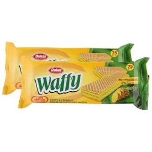 Dukes waffy pineapple flav wafers 75g