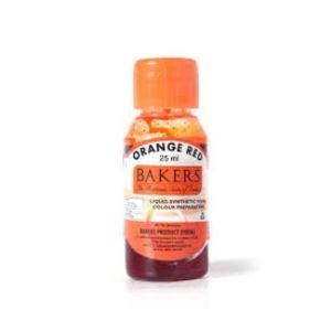 Bakers orange red 25ml
