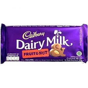 Cadbury dairy milk fruit and nut 165gm imp