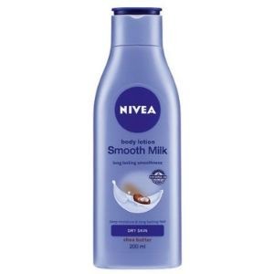Nivea body ltn smooth milk dry skin shea butter 200ml