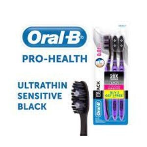 Oral b black ultrathin sensitive b2g1 extrasoft brush