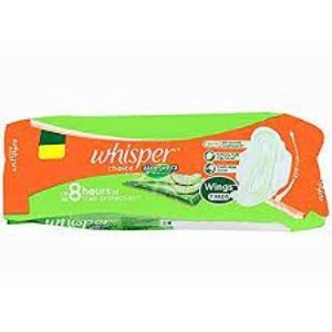 Whisper choice aloe vera freshness wings 7 pads
