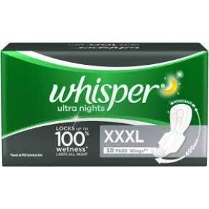 Whisper bindazzz nights xxxl 10 pads