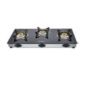 Nestron gas stove slim 3 burner blk