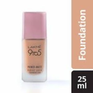 Lakme 9to5 primer+matte foundatn c140 cool rose 25ml