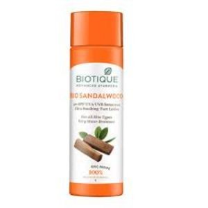 Biotique ad. ayurveda bio sandalwood 50+spf uva/uvb face ltn 100ml