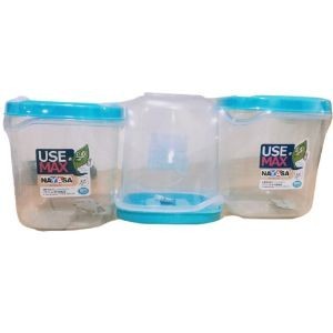 Nayasa use max container 3 pcs 1000 ml
