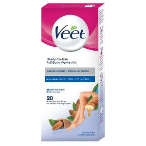 Veet full waxing kit sensitive skn 20 stripa