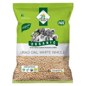 24 mantra organic urad dal white whole 500 gms