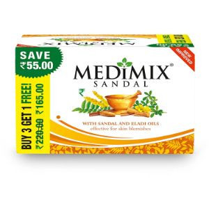 Medimix sandal & eladi oils 3x125gm+1