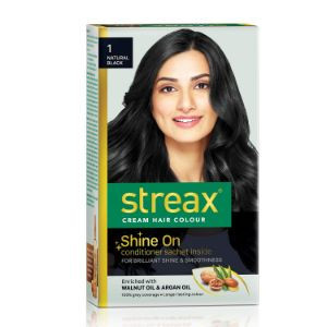 Streax hair colour nat blk 1 120ml