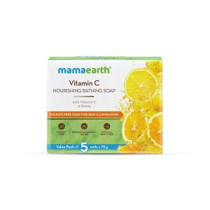 Mama earth vitamin c&honey soap 5units*75g