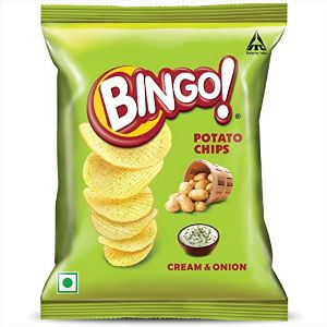 Bingo potato chips cream & onion 25 g