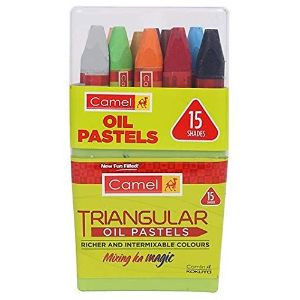Camel tringular oil pasteles 3