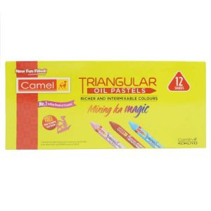 Camel traingular oil pastels 12s
