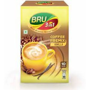 Bru 3in1 coffee premix vanila 140gm