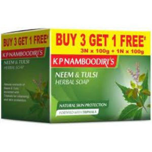 Kp namboodiris neem & tulsi herbal soap 4*100 gm