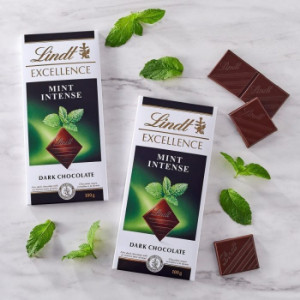 Lindt excellence mint intense dark chocolate 100g