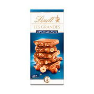 Lindt les grandes hazelnuts milk chocolate 150 gm
