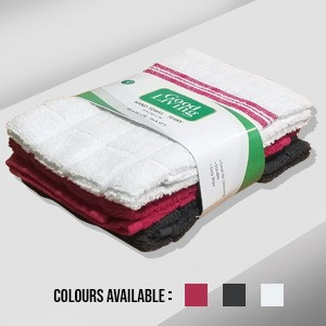 Good living terry towel premium 40*60cm 3pcs